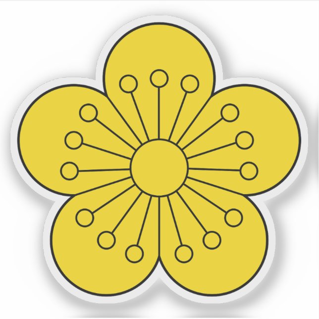 Adesivo Selo Imperial do Império Coreano (Ihwamun) (Frente)