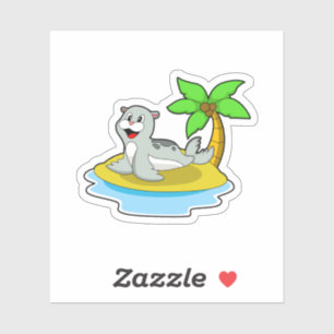 Adesivo Selo na Ilha