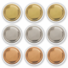 Adesivo Selos de Ouro 3D com Relevo Estrela x9