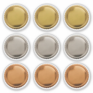 Adesivo Selos de Ouro 3D com Relevo Estrela x9