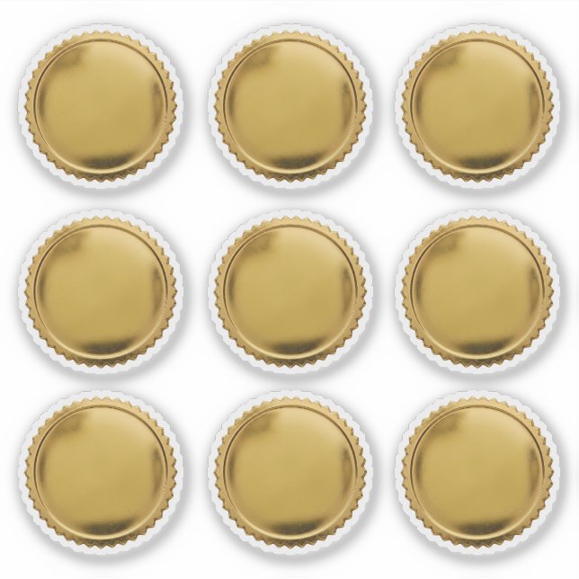 Adesivo Selos de Ouro 3D com Relevo Estrela x9 (Frente)