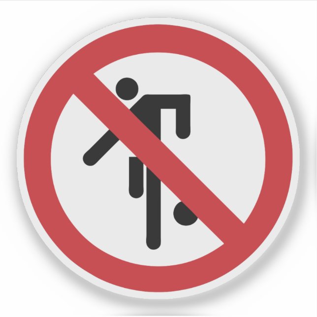 Adesivo SEM Ball Games ⚠ Tailandês Park Sinal ⚠ (Frente)