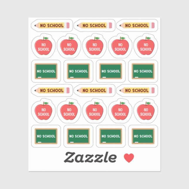 Adesivo Sem Calendário do Controlador de Dia Sem Planejado (Folha)