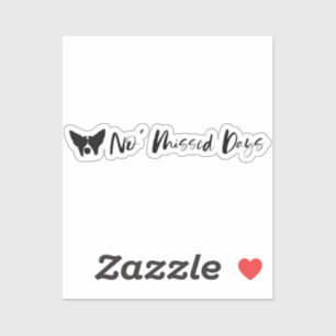 Adesivo Sem Design de texto de Dias Ausentes