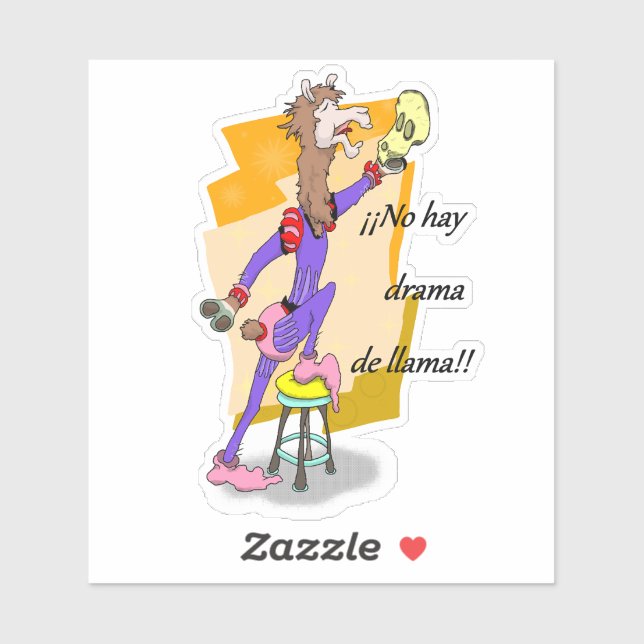 Adesivo Sem drama de feno de lama! 2 (Folha)