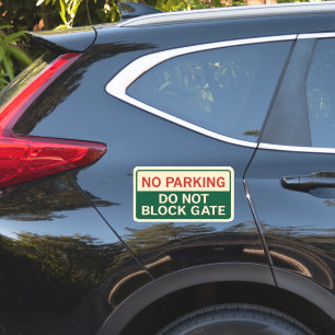 Adesivo Sem Estacionamento Não Bloquear Sinal de Portão