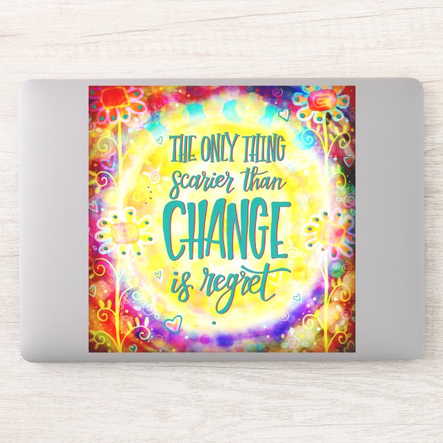 Adesivo Sem Lamenta Boho Floral Colorida Flores (Computador)