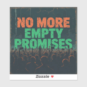 Adesivo Sem mais promessas vazias' - Greve climática venen