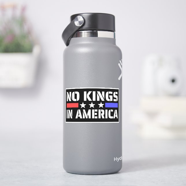 Adesivo Sem Reis Na América - Anti-Monarquia (HidroFlask)