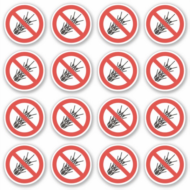 Adesivo Sem Sinal de Gluten (Frente)