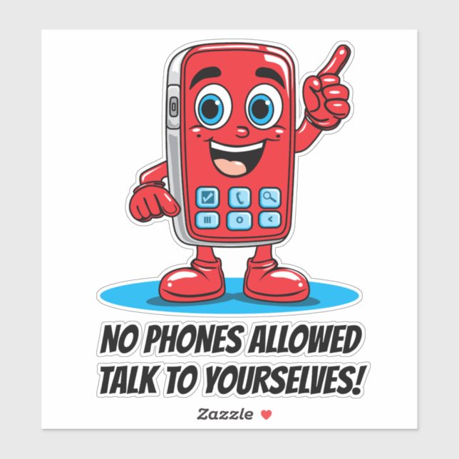 Adesivo Sem Telefones Permitidos Telefones Vermelhos (Folha)