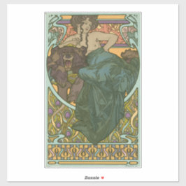 Adesivo Sem título por Alphonse Mucha (1902)
