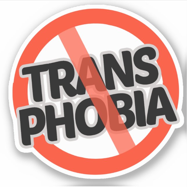Adesivo Sem Transfobia (Frente)