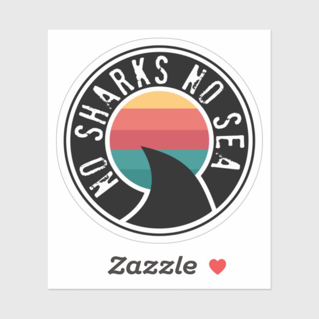 Adesivo Sem Tubarões Sem Mar (Folha)