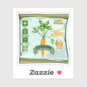 Adesivo Sementes de papagaio que cultivam vegetais