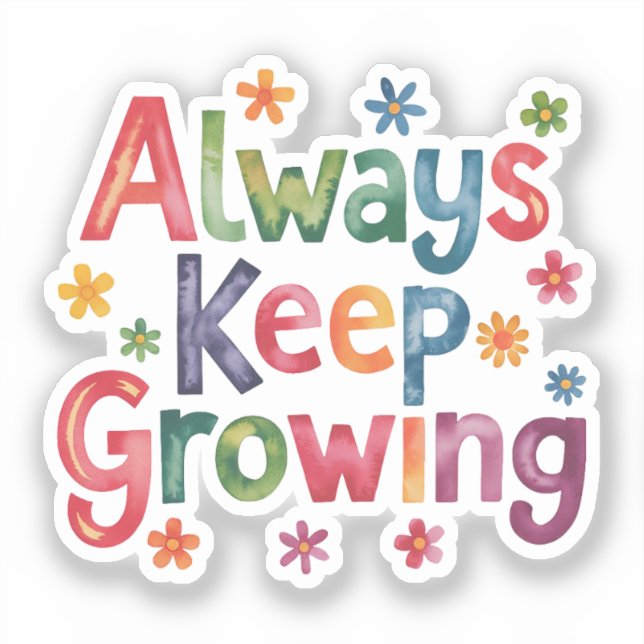 Adesivo Sempre crescendo (Frente)