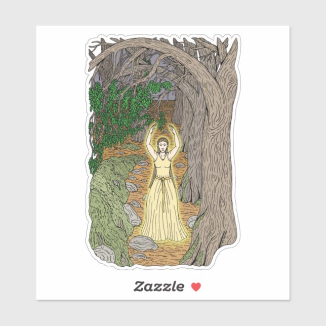 Adesivo Senhora Eldritch (Fada em Woods) (Folha)