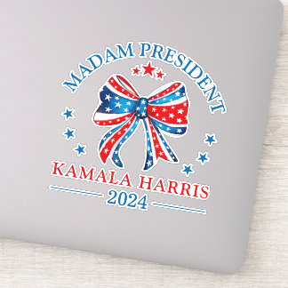 Adesivo Senhora Presidente Kamala Harris Vinyl Cut Sticker