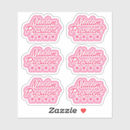 Adesivo Senhora Presidente Pink Sticker Sheet