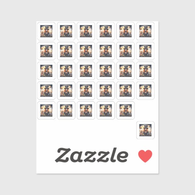 Adesivo Senhora Steampunk com crânios de chapéu (Folha)