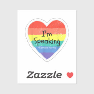 Adesivo Senhora Vice Presidente, estou falando Kamala Harr