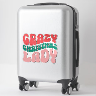 Adesivo Senhorita Natal Louca Festa Retrô Divertida Natali