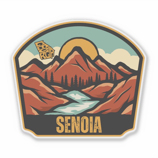 Adesivo Senoia, Geórgia (Frente)