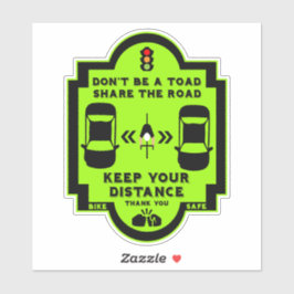 Adesivo Sensibilização para a segurança rodoviária