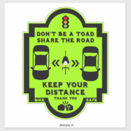 Adesivo Sensibilização para a segurança rodoviária