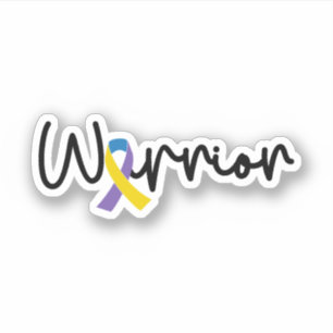 Adesivo Sensibilização para o Cancer da escada, guerreiro