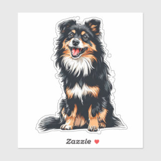 Adesivo Sentado Negro Feliz