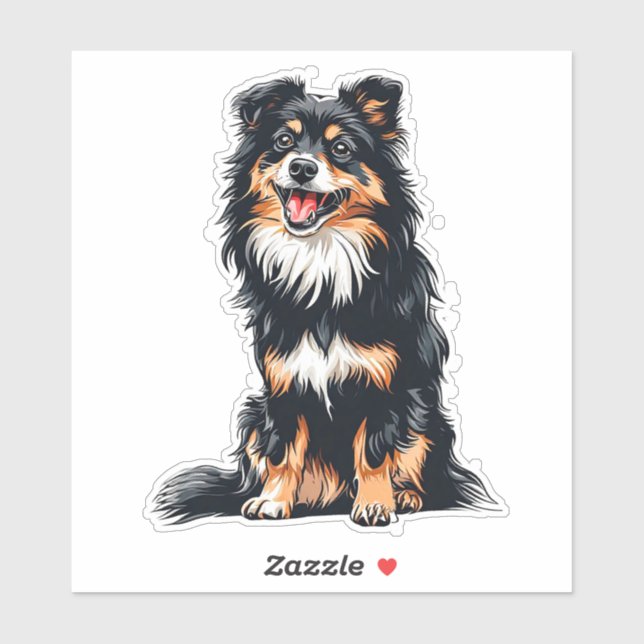 Adesivo Sentado Negro Feliz (Folha)