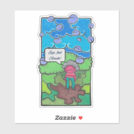 Adesivo Sentimento de olho preso