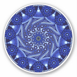 Adesivo Sept Birthstone Sapphire Mandala Sticker