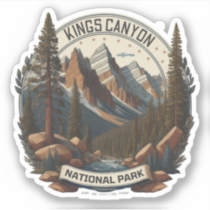 Adesivo Sequoia e Kings Canyon National Parks california