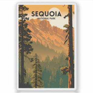 Adesivo Sequoia National Park Vintage