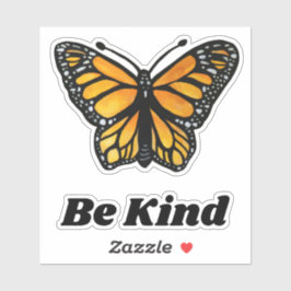 Adesivo Ser Bonita Pintagem De Aquarela De Borboleta Monar