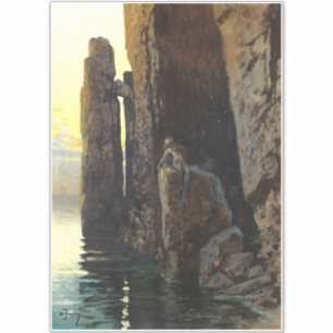 Adesivo Sereia do Mar Costeiro Bare e Desejos de Escondida