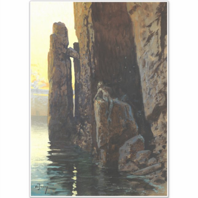 Adesivo Sereia do Mar Costeiro Bare e Desejos de Escondida (Frente)