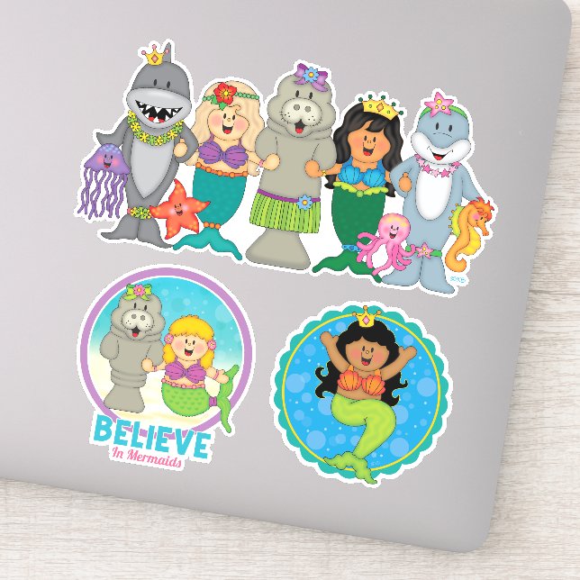 Adesivo Sereia JollyKins (Conjunto de 3) (Detalhe)
