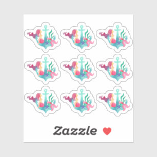 Adesivo Sereia na Anchor Náutica Beach Girl