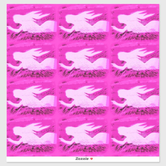Adesivo sereias cor-de-rosa (Folha)