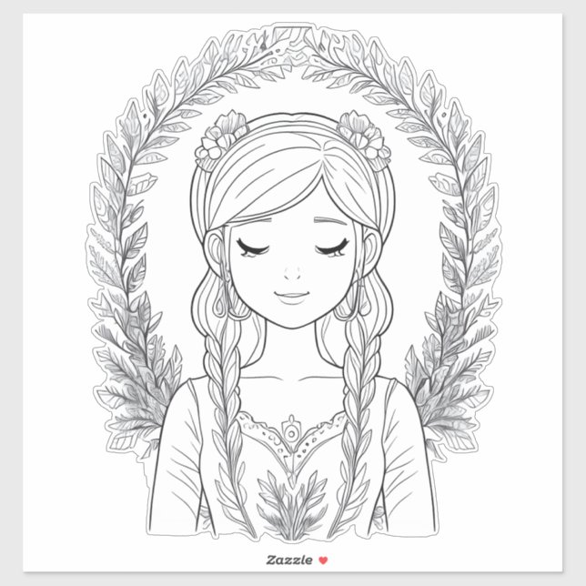 Adesivo Serenidade no Embrião da Natureza (Folha)