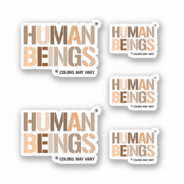 Adesivo SERES HUMANOS: As cores podem variar (Frente)