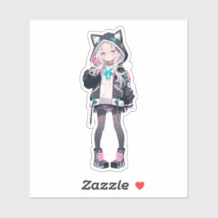 Adesivo Série Anime Girl