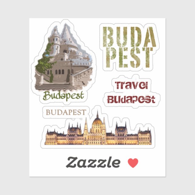 Adesivo Série Budapest Viagem (Folha)