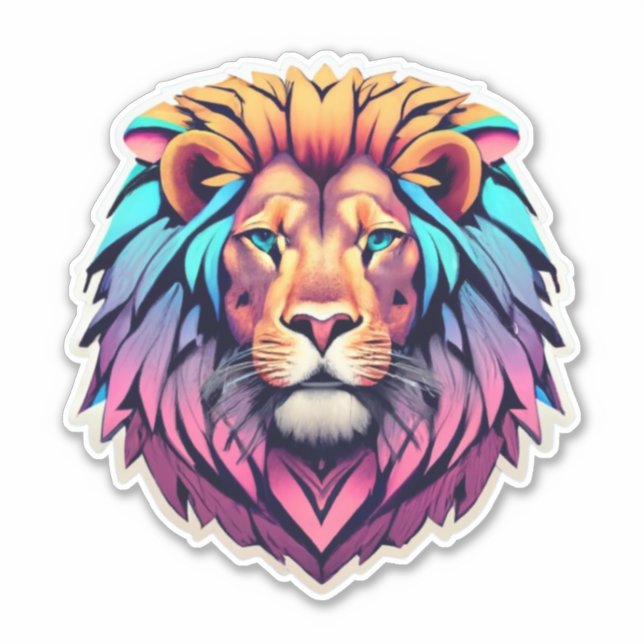 Adesivo Série Safari Adventures Lion Sticker (Frente)