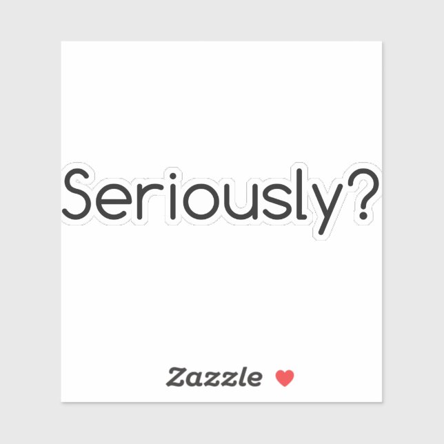 Adesivo Sério (Folha)