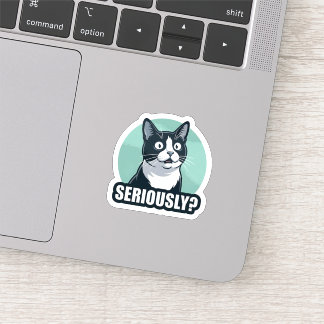 Adesivo Seriously? Funny Dog Sticker | Sarcastic Reaction