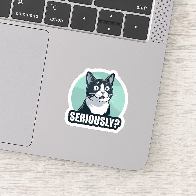 Adesivo Seriously? Funny Dog Sticker | Sarcastic Reaction  (Detalhe)
